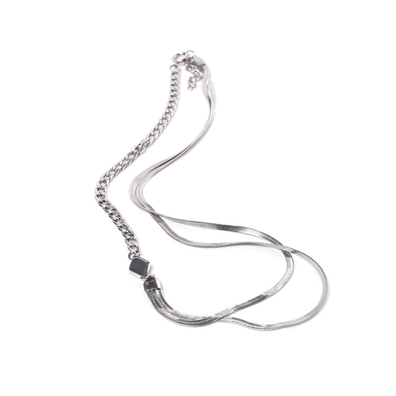 Silver Split-design Chain