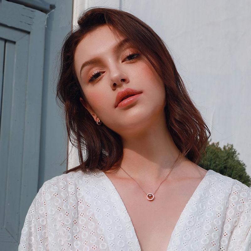Rose gold-plated Titanium Steel Necklace