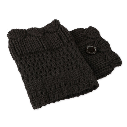 Women Winter Crochet Knit Leg Warmers