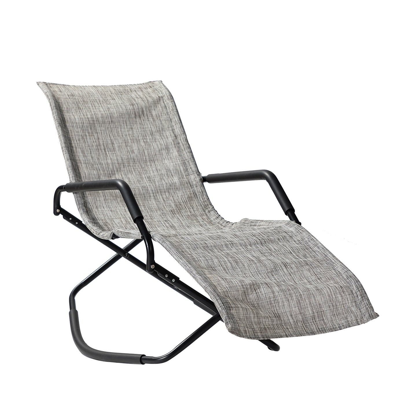 Melas Outdoor Patio 59.7&quot; Long Folding Reclining Single Chaise