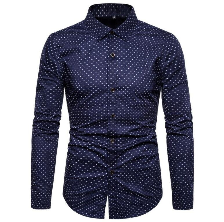 Mens Long Sleeve Slim Fit Shirt