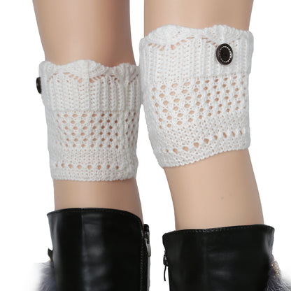 Women Winter Crochet Knit Leg Warmers