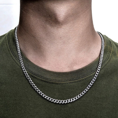 Gold Plated Men's Fashion Cube Rope Chain