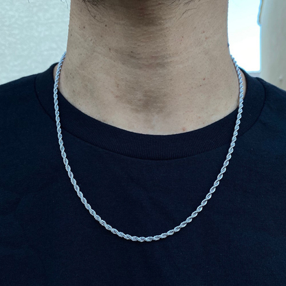 Gold Plated Men's Fashion Cube Rope Chain