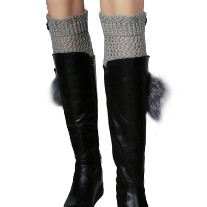 Women Winter Crochet Knit Leg Warmers