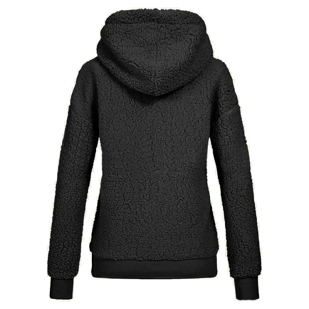 Europe and America autumn and winter explosions drawstring hooded hooded pocket sweater casual sweater women