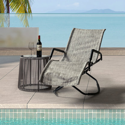 Melas Outdoor Patio 59.7&quot; Long Folding Reclining Single Chaise